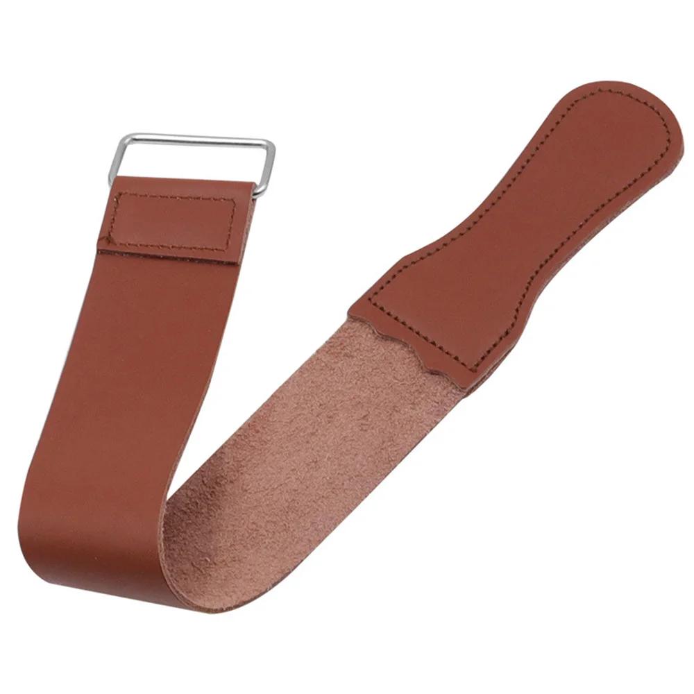 STONEGO Sangle d'affûtage en cuir pour rasoir droit de barbier, couteaux pliants et autres couteaux,