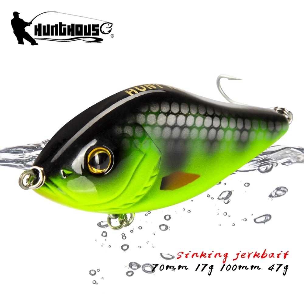 Hunthouse curseur plombs Leurres de pêche VIB Jerkbaits 70mm 100mm coulant Variable manivelle Leurre