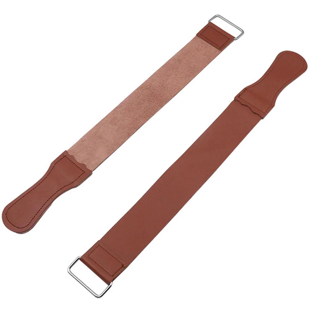 STONEGO Sangle d'affûtage en cuir pour rasoir droit de barbier, couteaux pliants et autres couteaux,