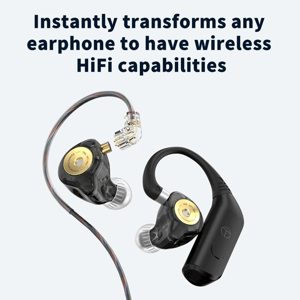 TRN BT20 Pro True Wireless Bluetooth 5.3 Module d'écouteurs HiFi écouteur câble de mise à niveau/con