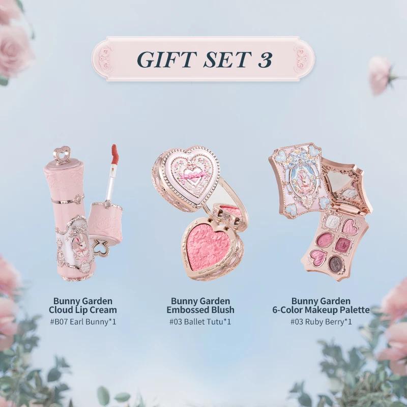 [NOUVEAU] Coffret cadeau Flower Knows Bunny Garden comprenant une palette de maquillage + un rouge à