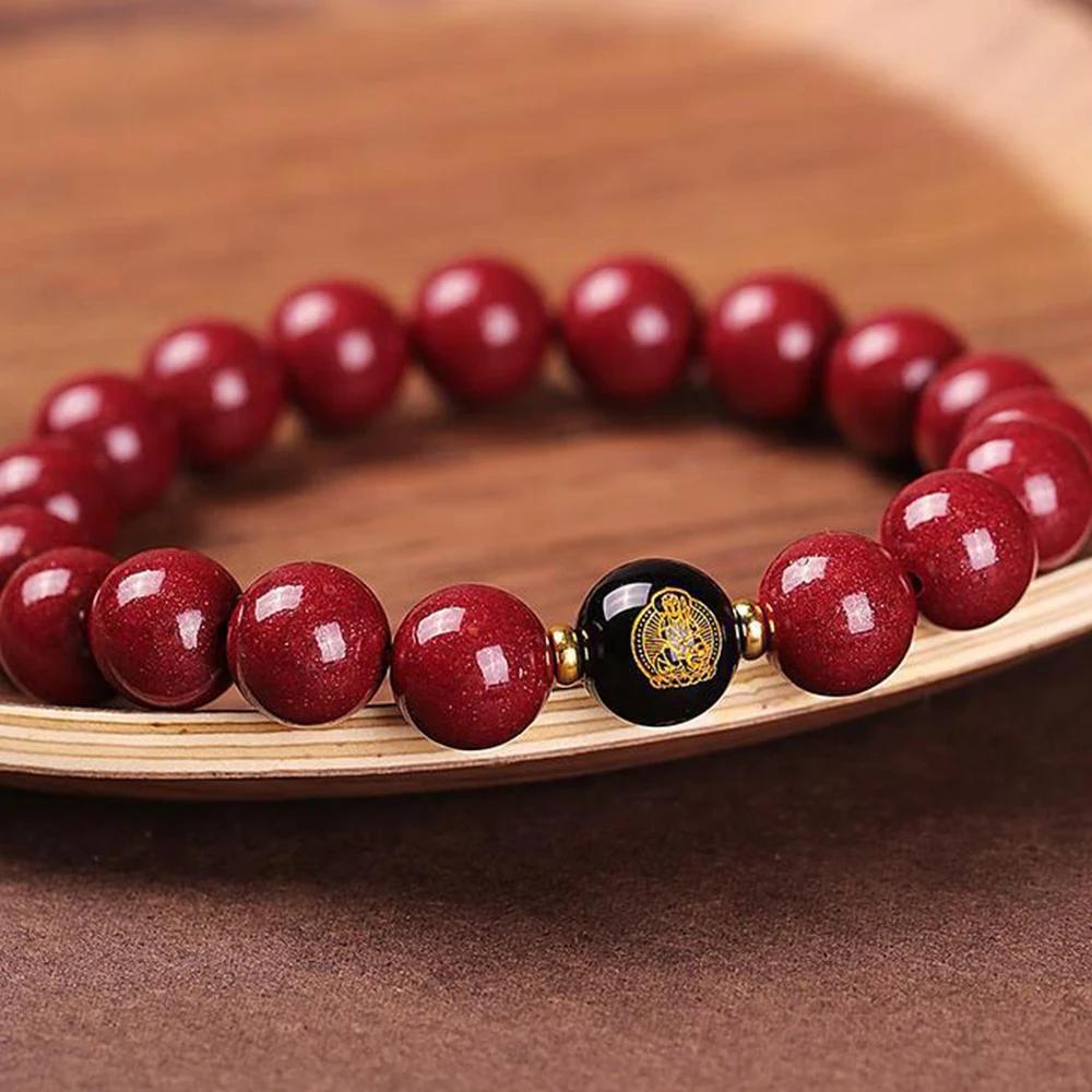 [Departure aujourd'hui] Chapelet de bracelet de divinité gardien à 8 branches à surface lisse de 8 m