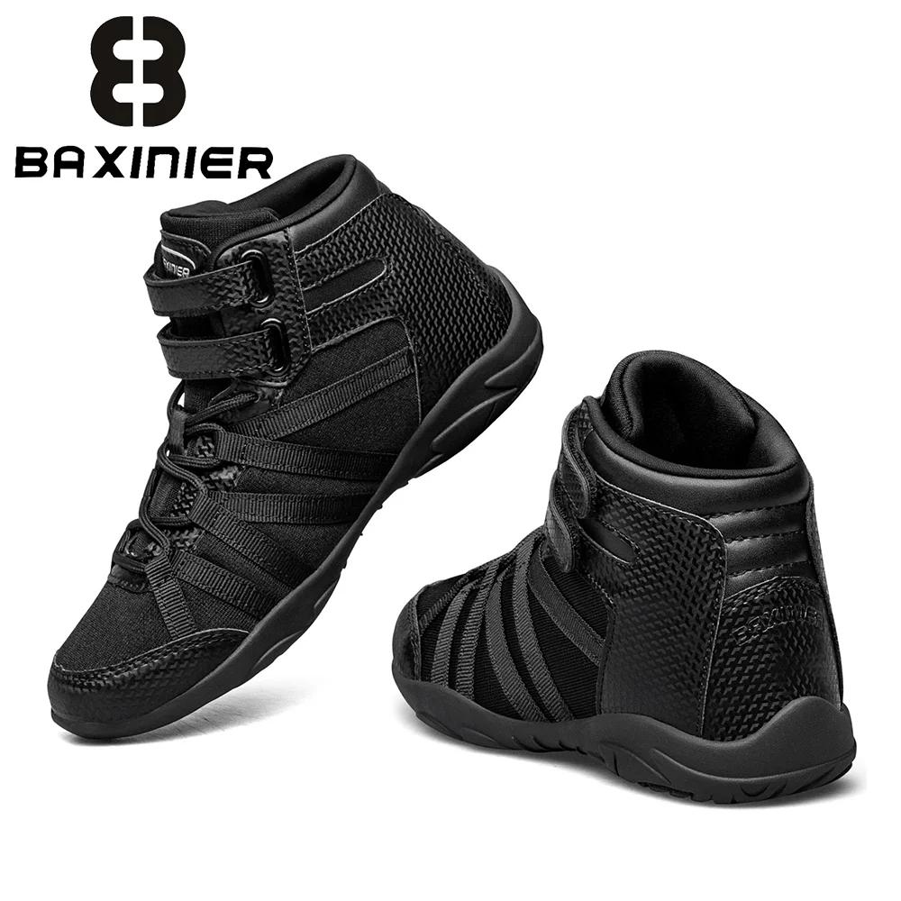 BAXINIER Chaussures de cheerleading montantes noires pour filles, légères, respirantes, pour la comp