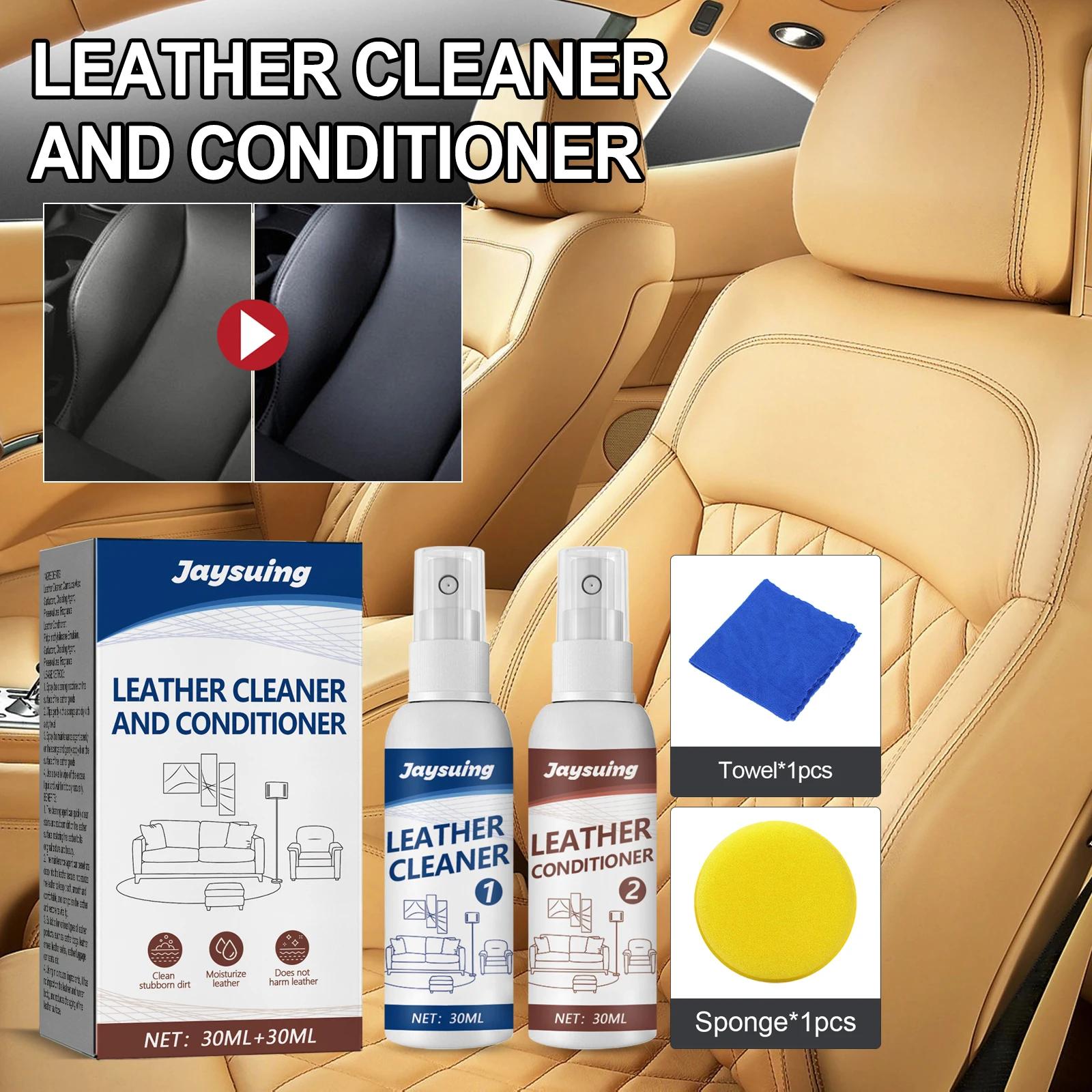 Silvertsuing-Ensemble de spray nettoyant pour cuir, agent remodelé SAF, kit de nettoyage d'entretien