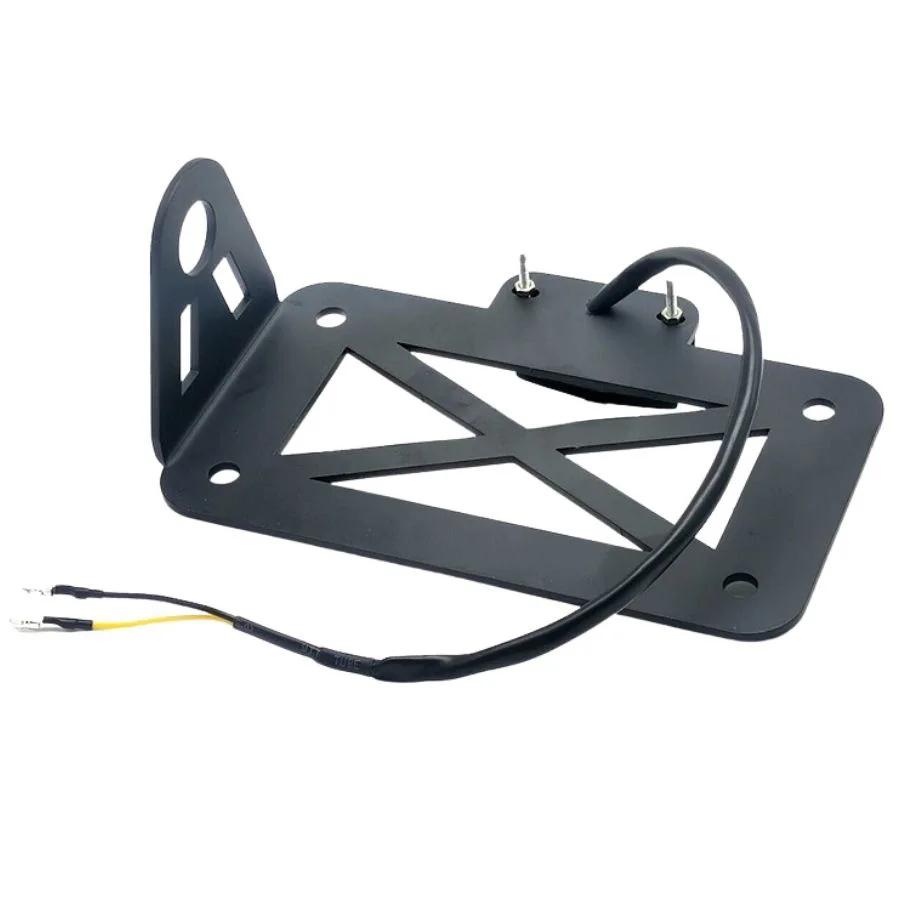 Support de plaque de planificateur d'immatriculation de moto à montage latéral universel, support ra