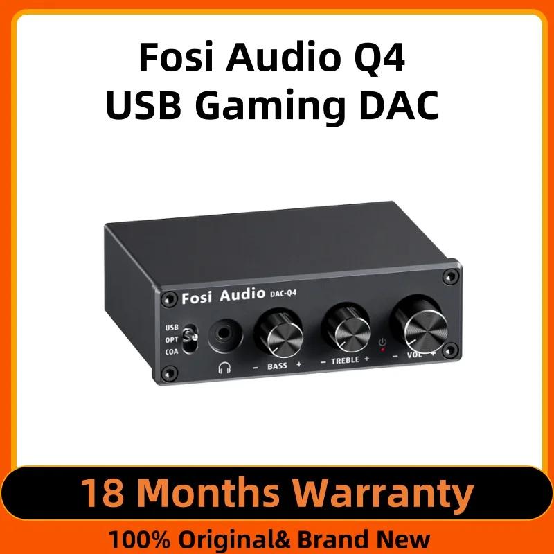 Fosi Audio Q4 Mini stéréo USB Gaming DAC et amplificateur de casque adaptateur de convertisseur Audi