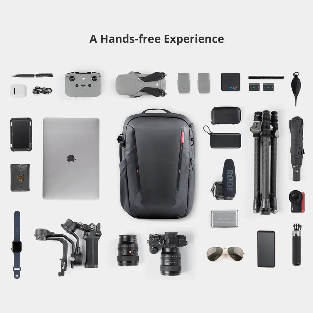 IcalYTECH-Sac à dos OneMo Lite pour appareil photo, 22L, DJI, Sony, IL, Nikon, OSMO, Action Pocket, 
