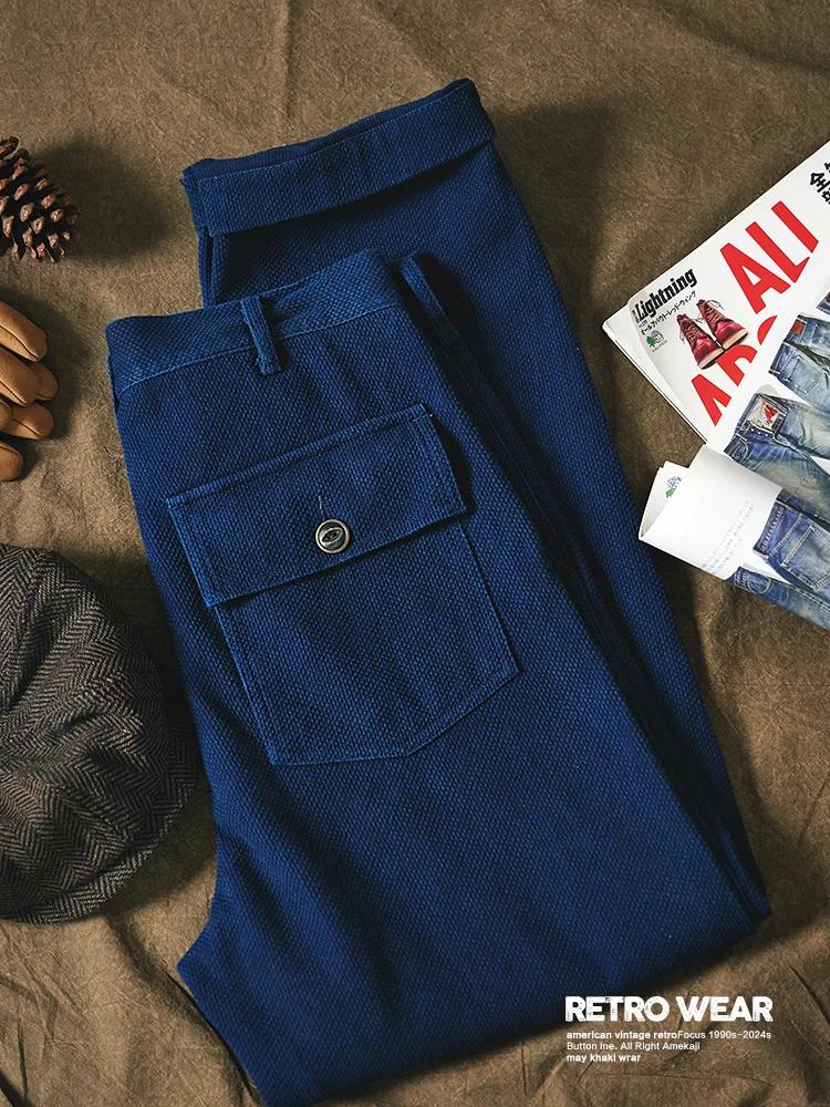 Pantalon teint Indigo pantalon Fatigue Vintage homme Og107 pantalon Sashiko lourd salopette militair
