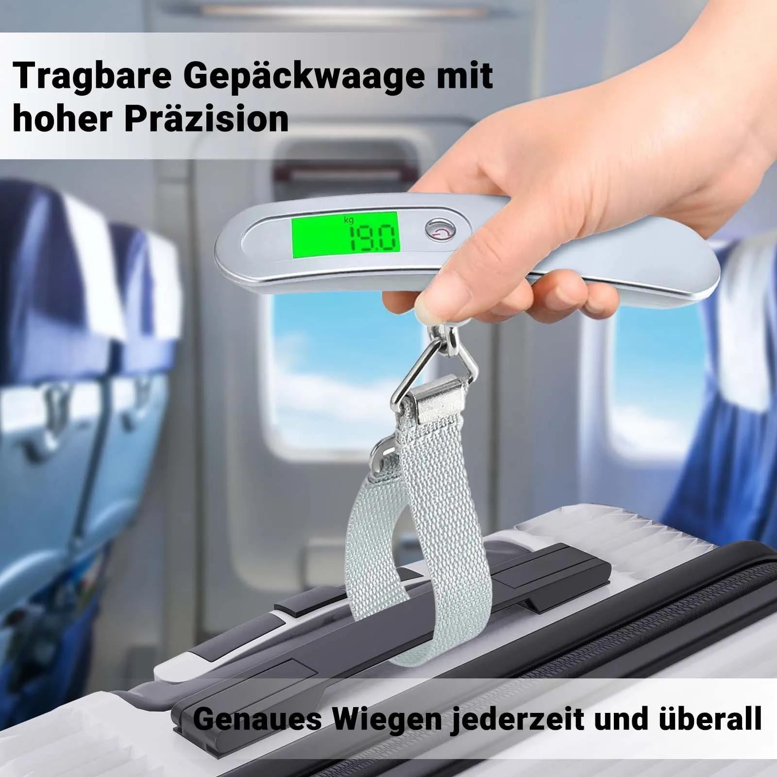 Superaly Ensemble de bagages 3 pièces, ensemble de bagages rigides en ABS avec 4 roues silencieuses 