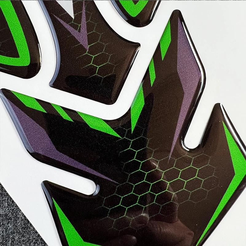 Autocollants 3D de protection de tampon de réservoir de moto, autocollants, accessoires pour Kawasak
