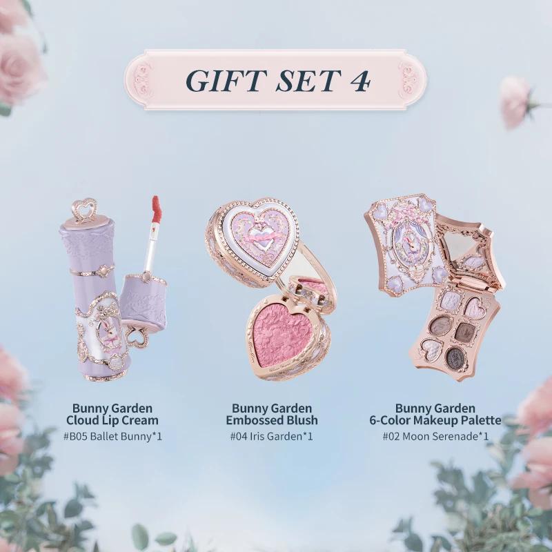 [NOUVEAU] Coffret cadeau Flower Knows Bunny Garden comprenant une palette de maquillage + un rouge à