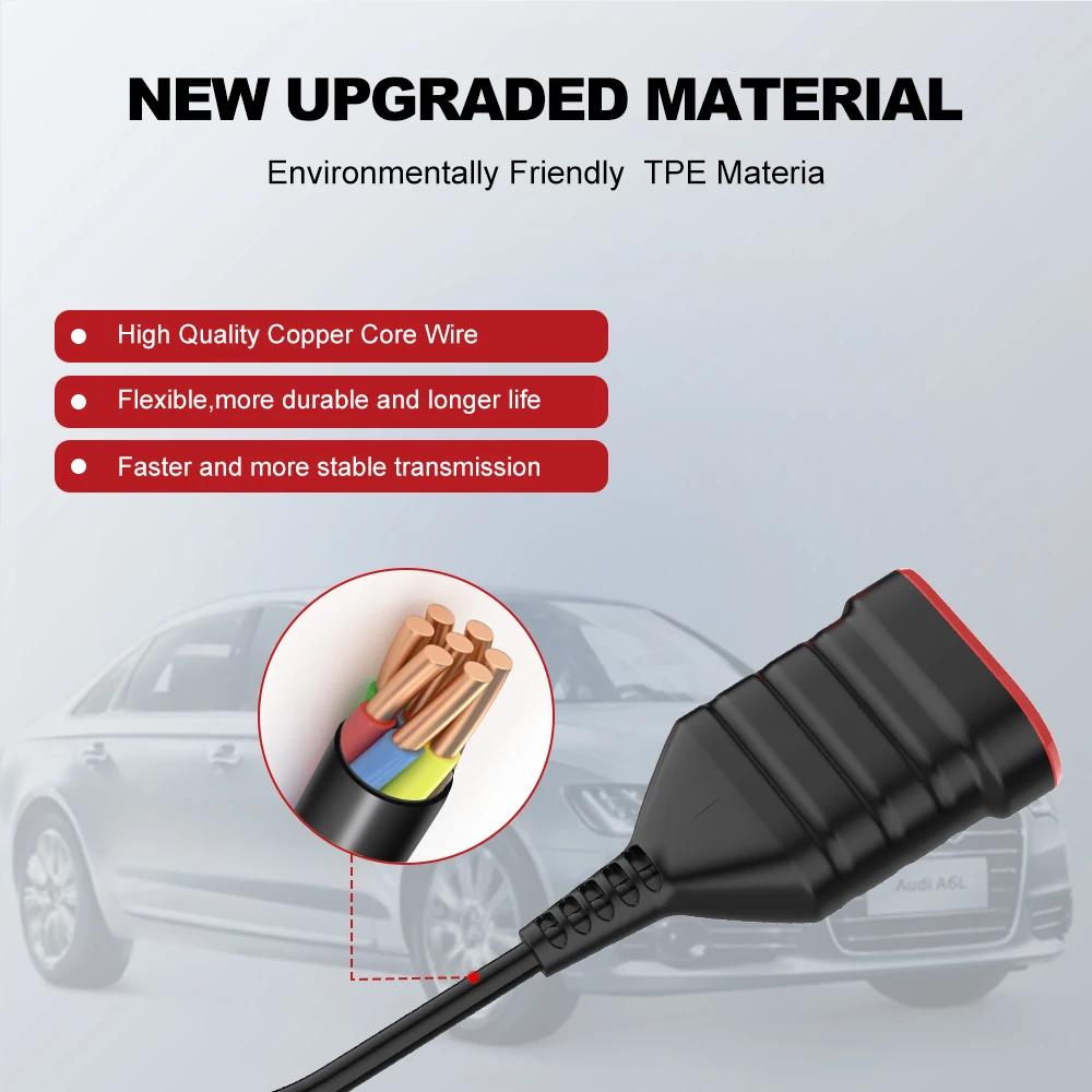 THINKCAR THINKDIAG universel 16 broches toutes les voitures câble d'extension OBD2 60 cm de longueur