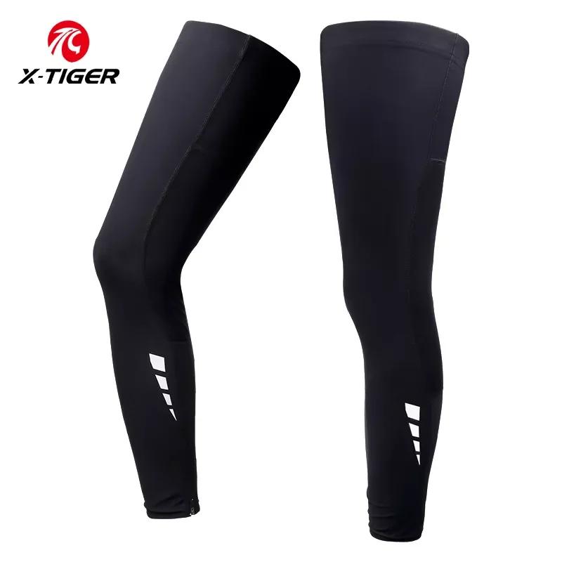 X-TIGER Manchon de jambe de vélo Manchon de bras de sport Manchons de jambe anti-UV en tissu glacé M
