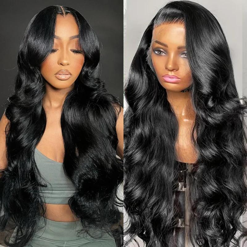 Perruque Lace Front Wig Body Wave Brésilienne Remy, Cheveux Naturels, 13x4 13x6, 100% de Densité, Pr