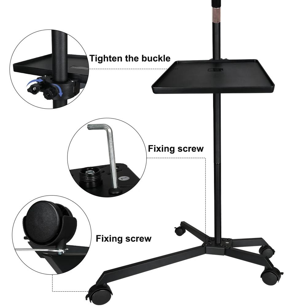 Lampe d'extension de cils à LED demi-lune, lampadaire, beauté, soin de la peau, sourcils, angle soeu