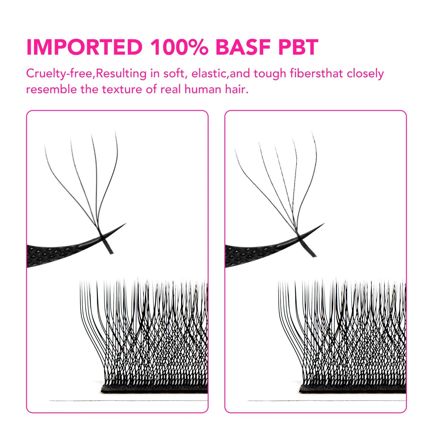 TDANCE 3D 4D 5D 6D ventilateurs préfabriqués Extension de cils W Style Faux vison naturel doux flora