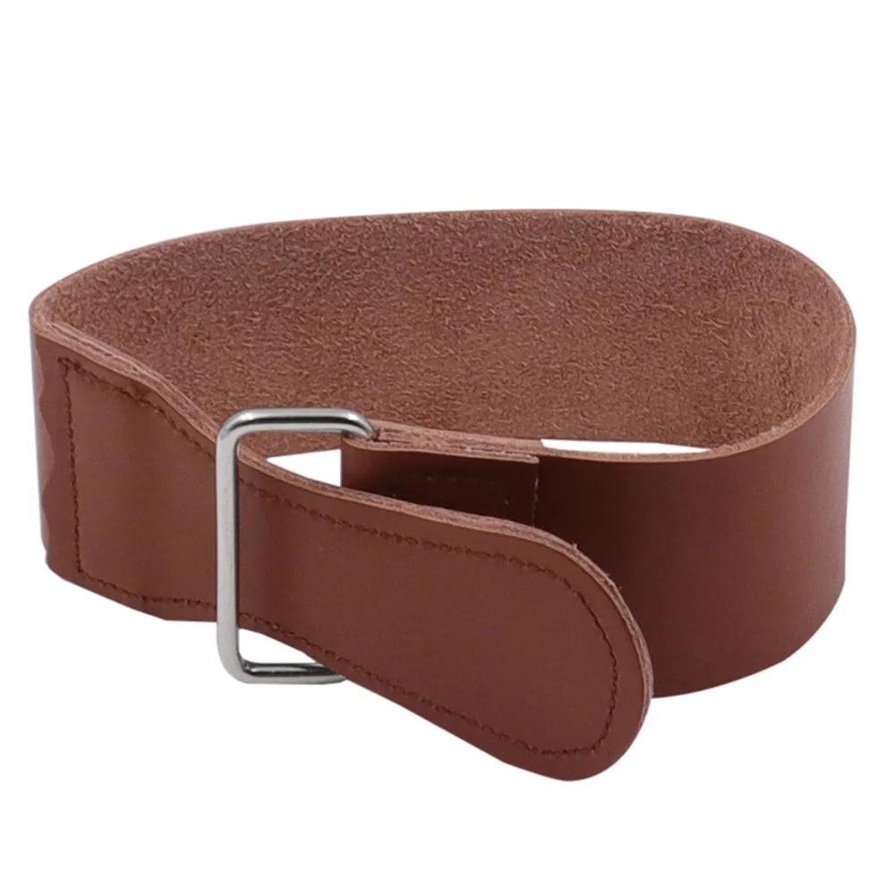 STONEGO Sangle d'affûtage en cuir pour rasoir droit de barbier, couteaux pliants et autres couteaux,