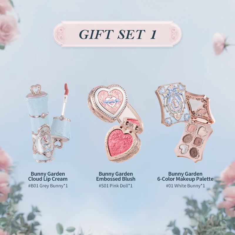 [NOUVEAU] Coffret cadeau Flower Knows Bunny Garden comprenant une palette de maquillage + un rouge à