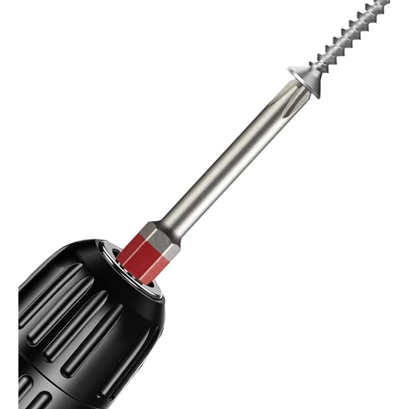 VESSEL Jeu d'embouts de tournevis électrique hexagonal de 1/4 pouces, avec tête magnétique, outils j