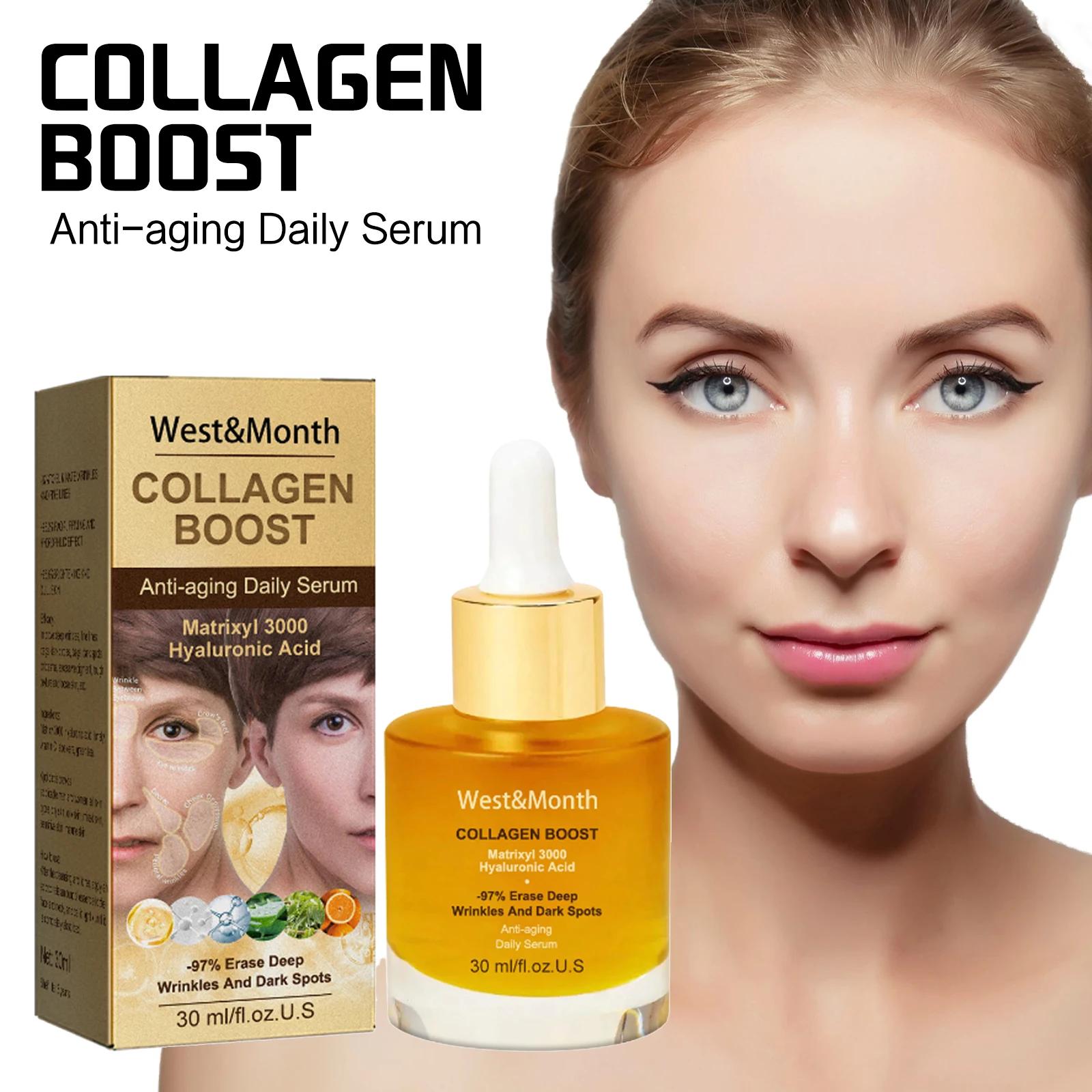 Sérum anti-âge au collagène pour femmes, barrière de la peau, réparation des déformations profondes 