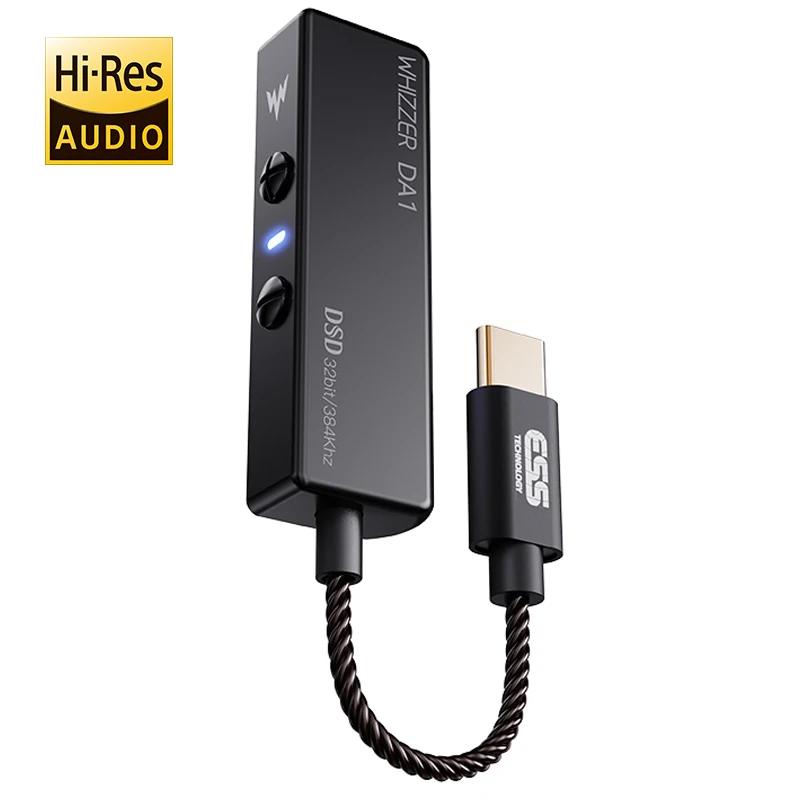 Whizzer-Radiateur portable DA1, amplificateur USB C, mini dongle USB C avec micro, contrôle du volum