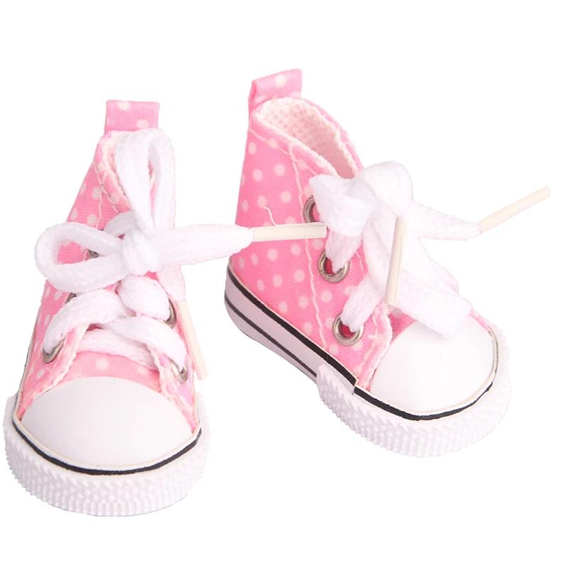 Chaussures en toile pour poupée EXO Nancy, 5cm, faites à la main, 12 couleurs, Mini chaussures en to