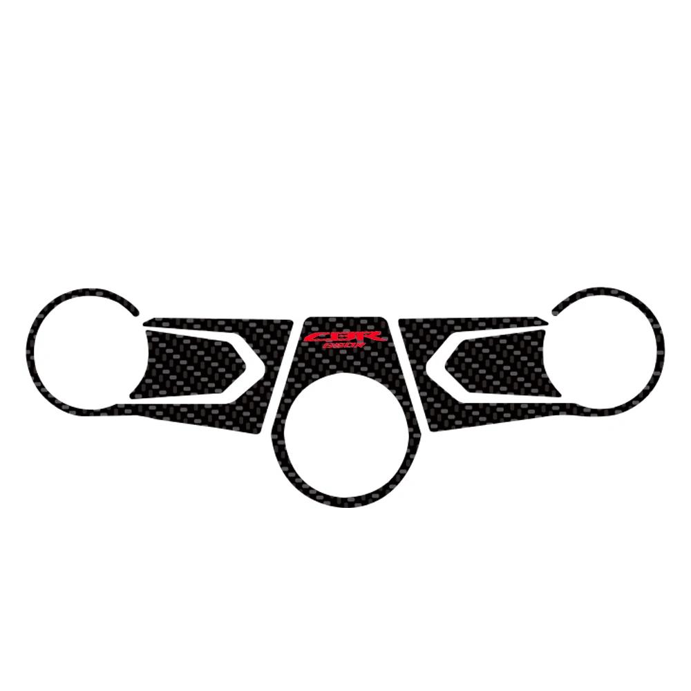 Autocollant de capuchon en Fiber de carbone CBR 650R, tampon de réservoir, fourche, Triple arbre, au