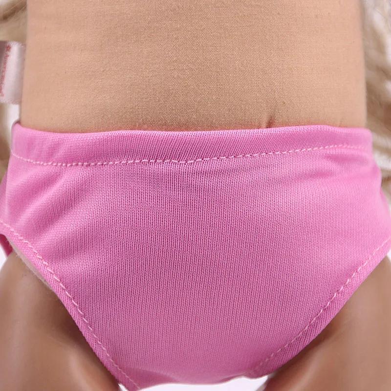 Culottes bon marché de 12 couleurs pour poupées de 43 cm, accessoires de vêtements et jouets pour po