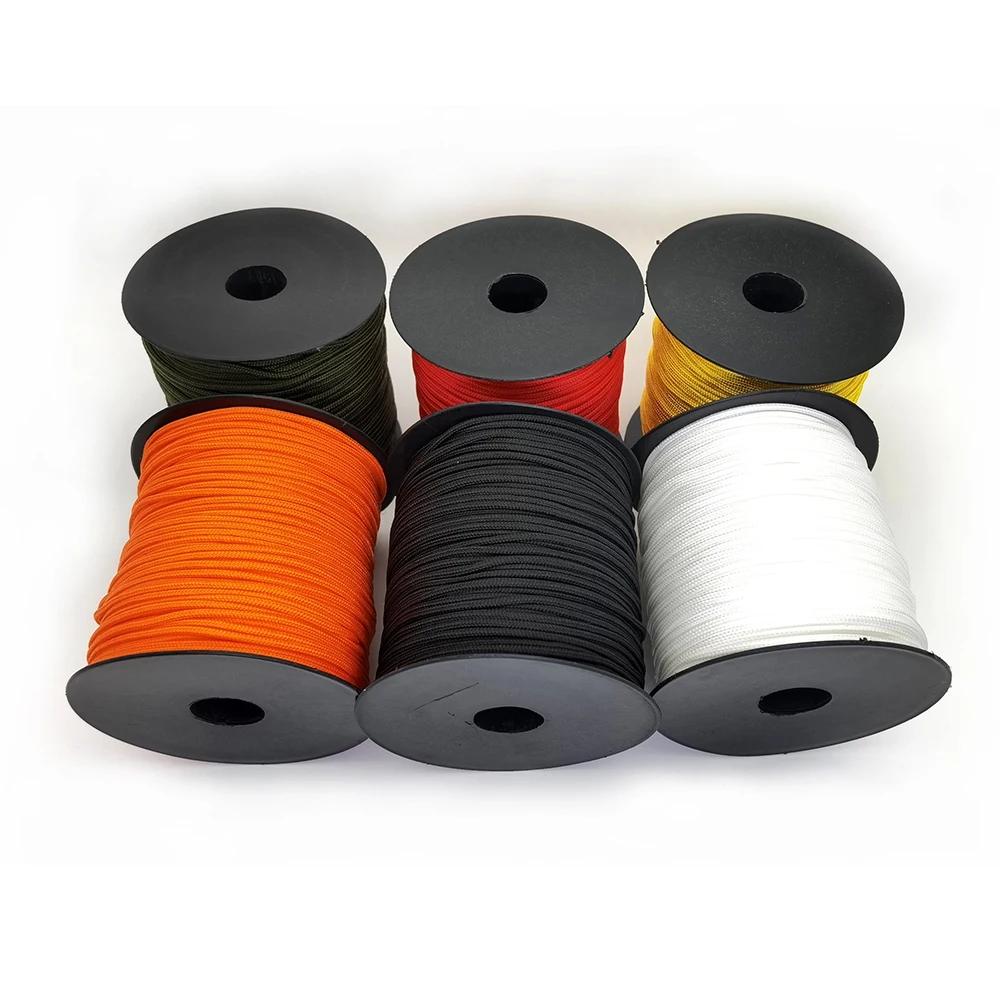 100M un support noyaux Paracord corde 2mm extérieur Polyester Parachute cordon Camping survie parapl