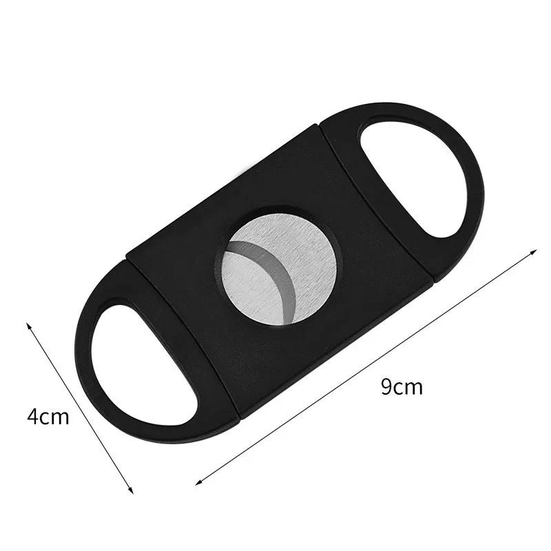VISION AR Cutter de poche en acier inoxydable, double lame Zigamen, accessoires de coupe pour fumer,