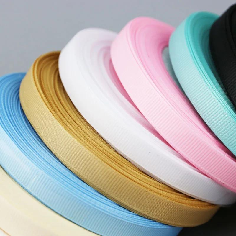 (25 yards/rouleau) ruban gros-grain 10mm, vente en gros, rubans de décoration pour emballage cadeau,