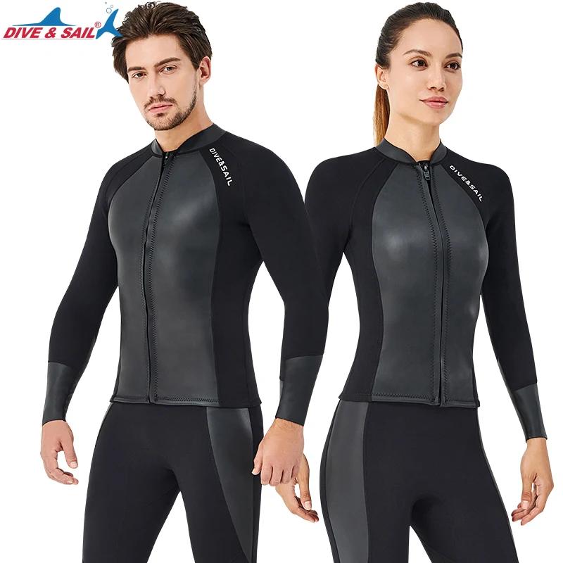 Combinaisons hauts et bas pour hommes/femmes, veste en néoprène, leggings, gilet pour la natation, l