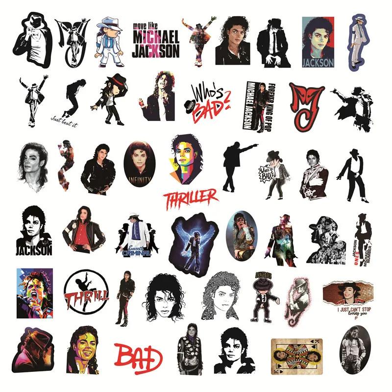 Autocollants du chanteur Rock Star, Michael Jackson, graffiti, pour moto, bagage, planche à roulette
