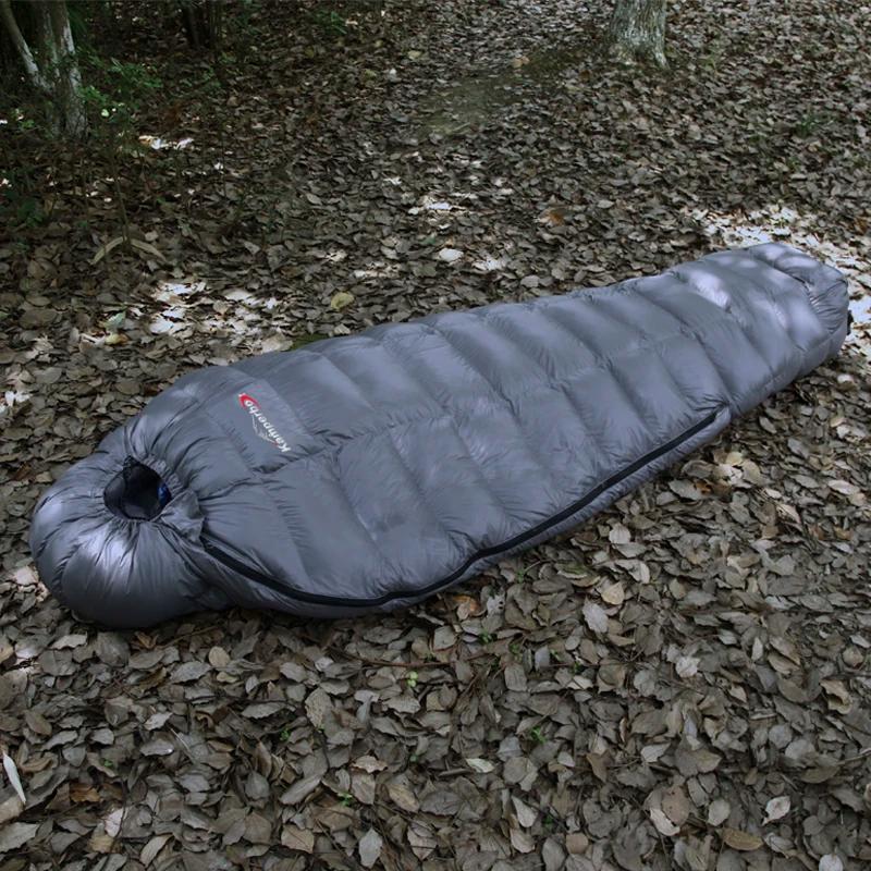 Kamperbox Sac de couchage en duvet d'oie Sac de couchage d'hiver Sac de couchage d'hiver en duvet d'