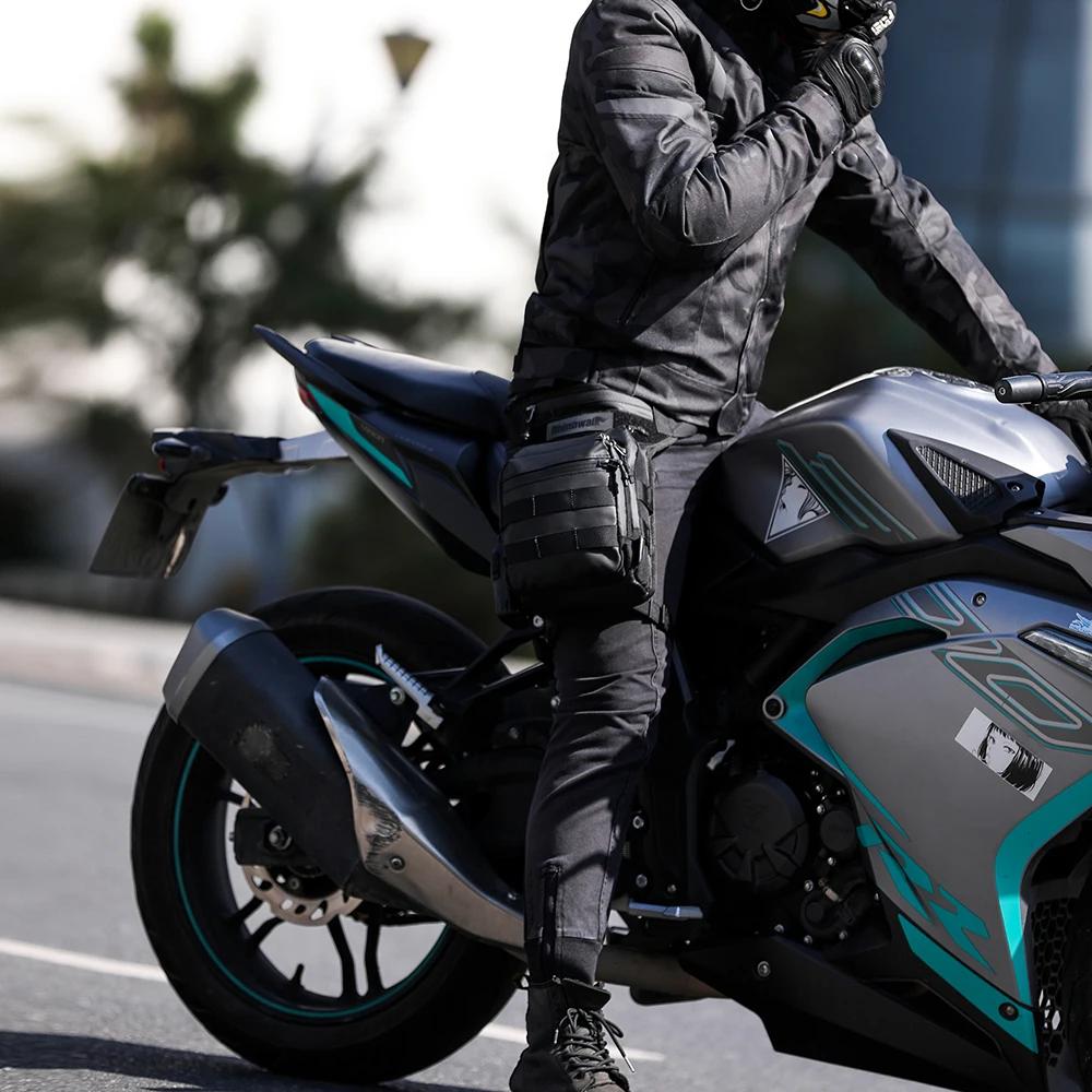 Bal inowalk-Sac de jambe de taille de moto, sac banane de grande capacité, sacs initiés à longue dis