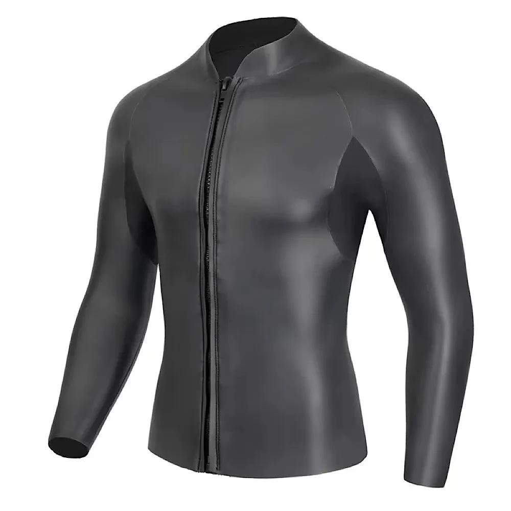 Combinaison de plongée en néoprène CR pour homme, maillot de bain à manches longues, veste de plongé
