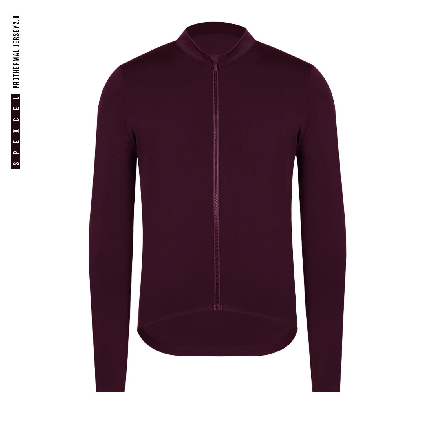 SPEXCEL-Maillot de Cyclisme Thermique Smile, Manches sulf, NikPolaire d'Hiver, 10-20 Leuven Ride, Pr
