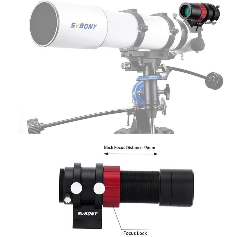 SVBONY Lunette guidage compacte ultra-mini 30mm f/4 - Pour caméras SV165 SV305 ZWO guidage automatique astro
