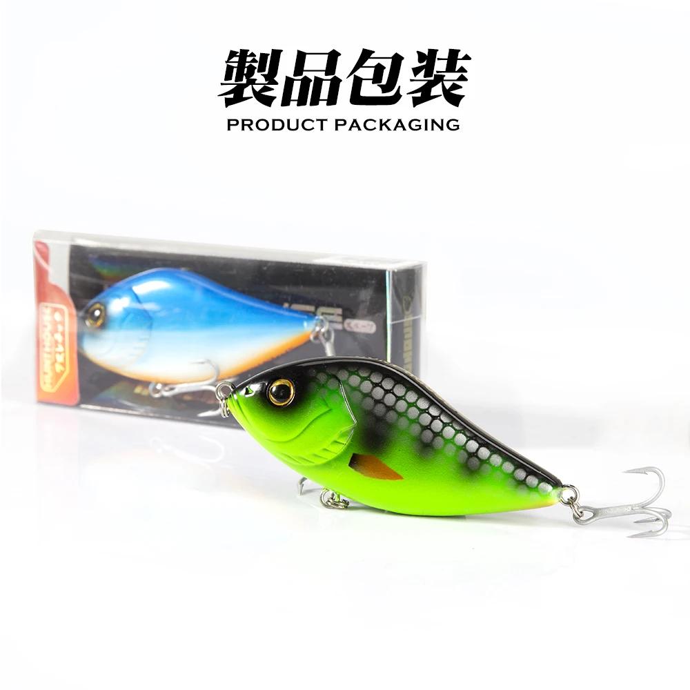 Hunthouse curseur plombs Leurres de pêche VIB Jerkbaits 70mm 100mm coulant Variable manivelle Leurre