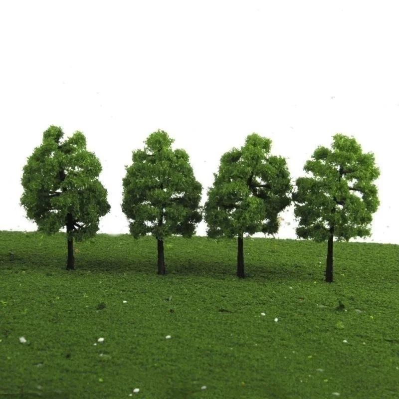 20/40 pièces vert modèle arbres Train chemin de fer modèle Kit aménagement paysage artificiel Miniat