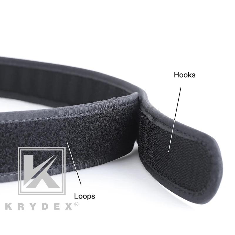 KRYDEX – ceinture de doublure intérieure sans boucle tactique, 1.5 pouces, doublure à boucle en Nylo