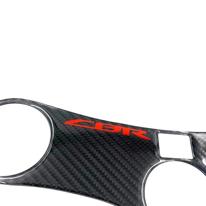 Pour Honda CBR600 CBR400 F4 F4i 99-07 06 fibre de carbone 3D Triple arbre décalcomanie Pad pince sup