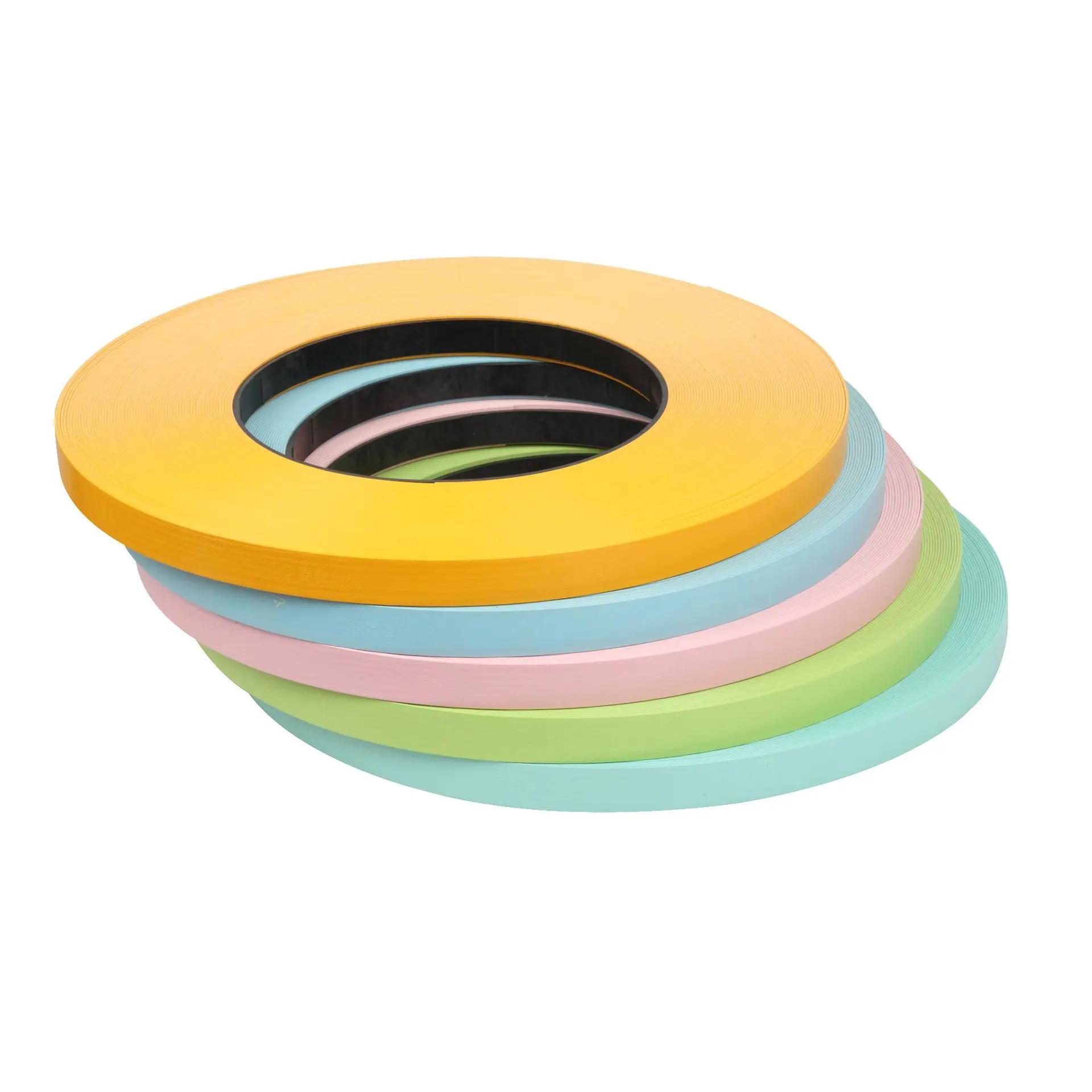 Bande de chant en PVC personnalisée, finition de document solide pour planches ignifuges, meubles, a