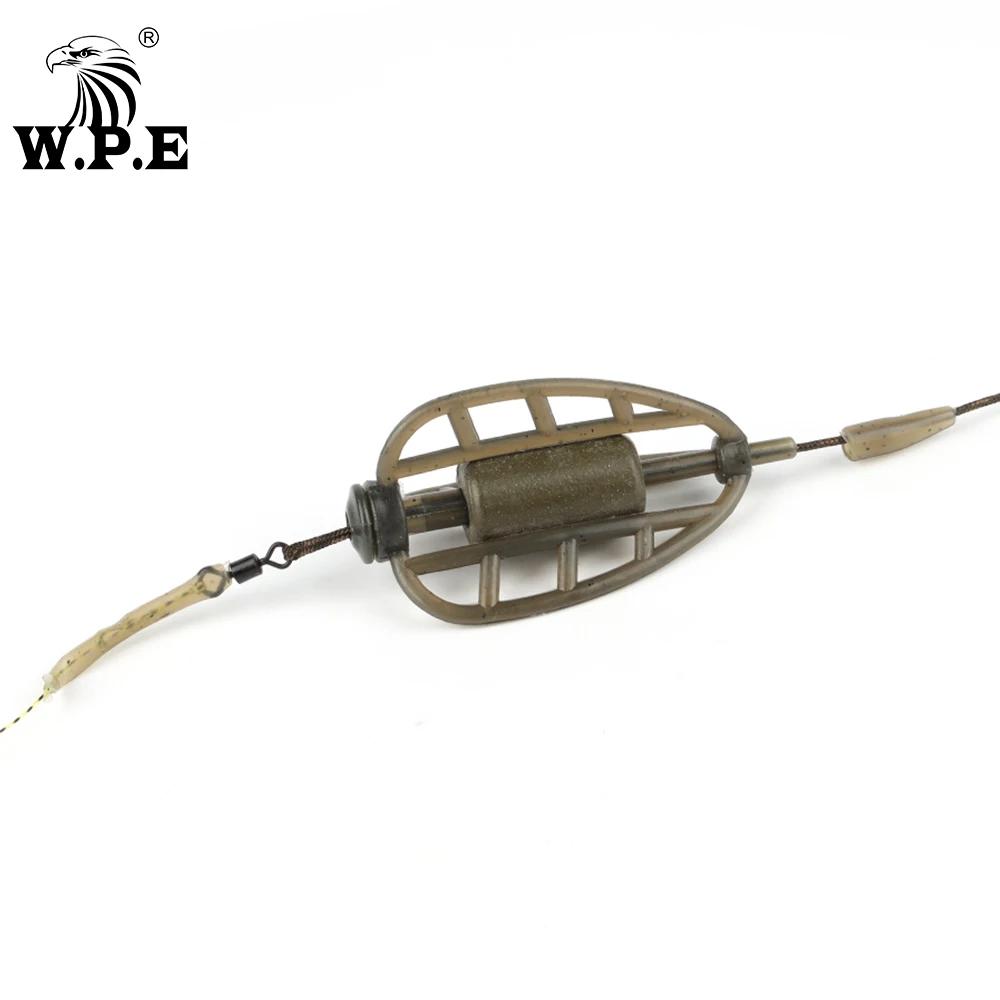 W.P.E carpe accessoires de pêche méthode mangeoire 40g-80g plate-forme cheveux Europe carpe poisson 