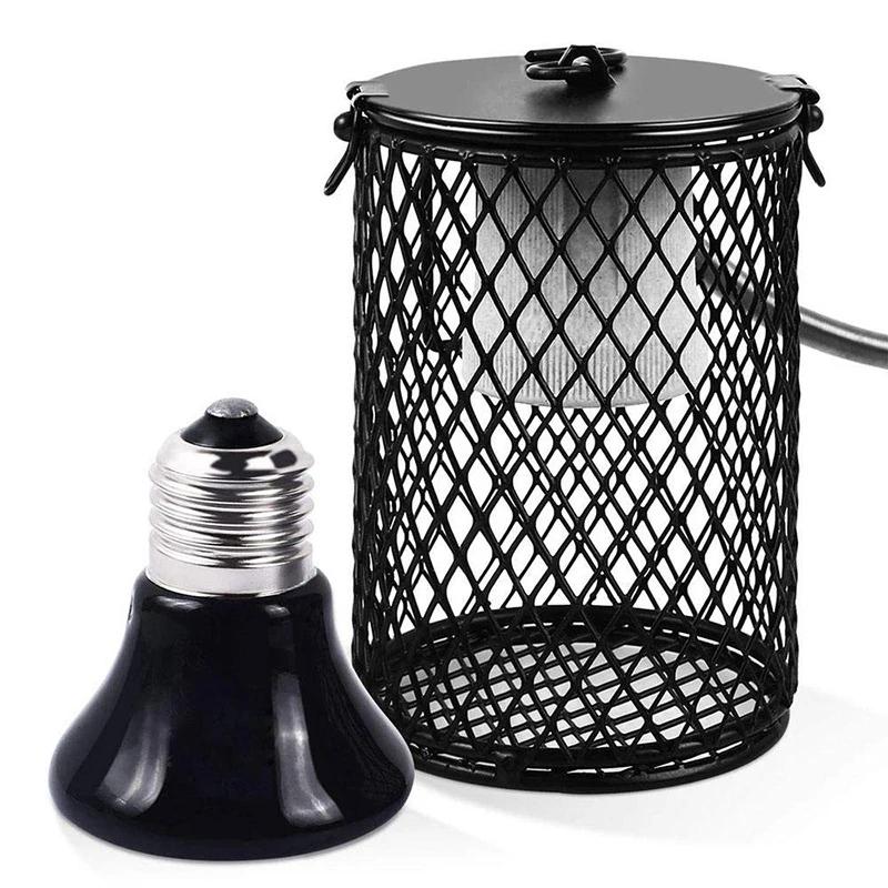 Lampe chauffante E27 pour animaux de compagnie, pour tortue, serpent, lézard, émetteur infrarouge en