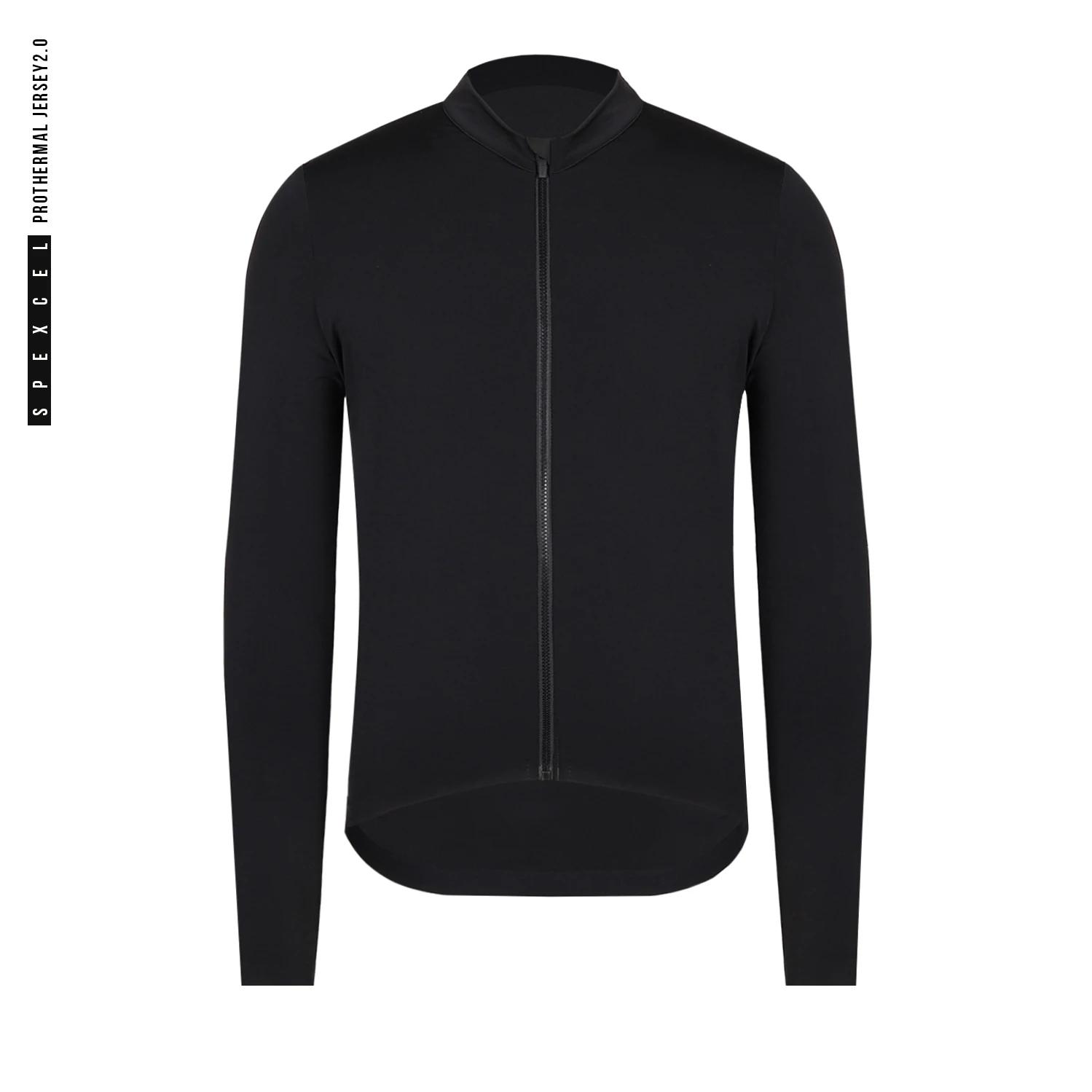 SPEXCEL-Maillot de Cyclisme Thermique Smile, Manches sulf, NikPolaire d'Hiver, 10-20 Leuven Ride, Pr