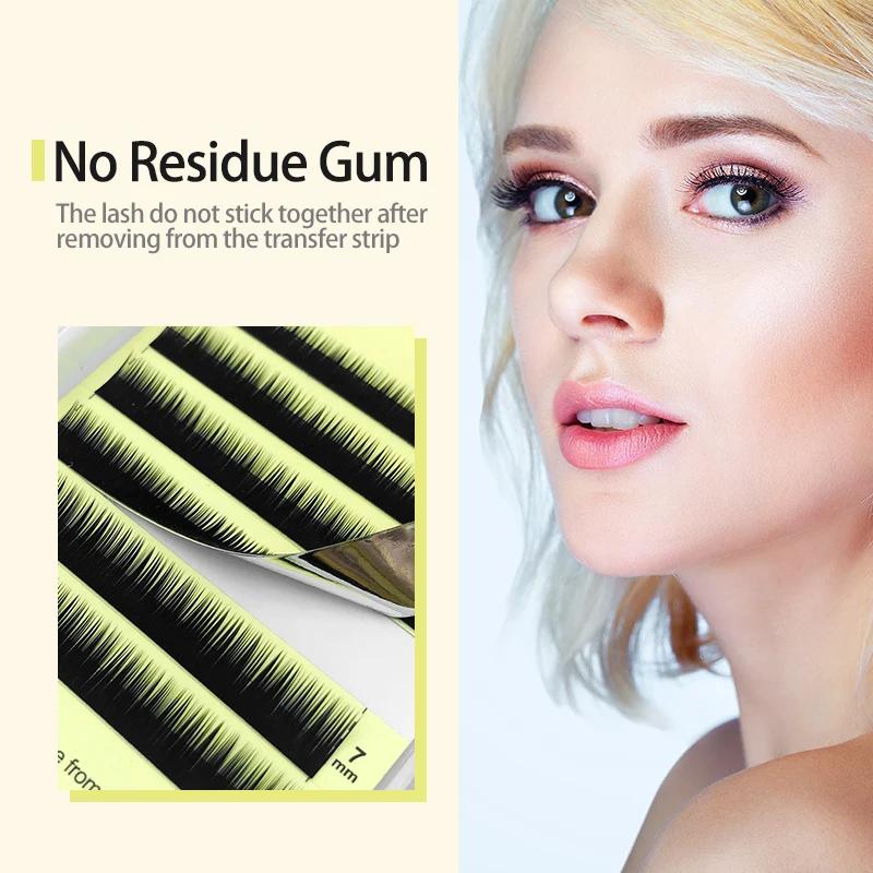 NATUHANA Extension de cils inférieurs individuels naturels doux sous les cils J Curl 5-8 mélange de 