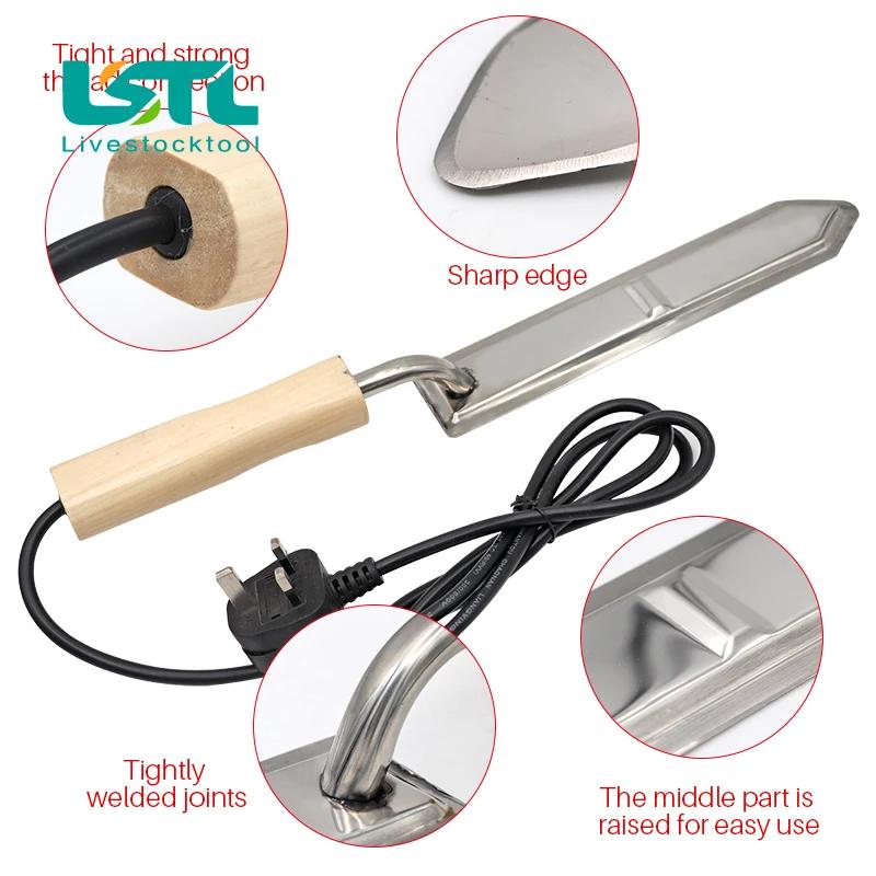 Couteau à miel électrique pour apiculture, coupe-miel, ruche, chauffe rapidement, 220V, 1 pièce