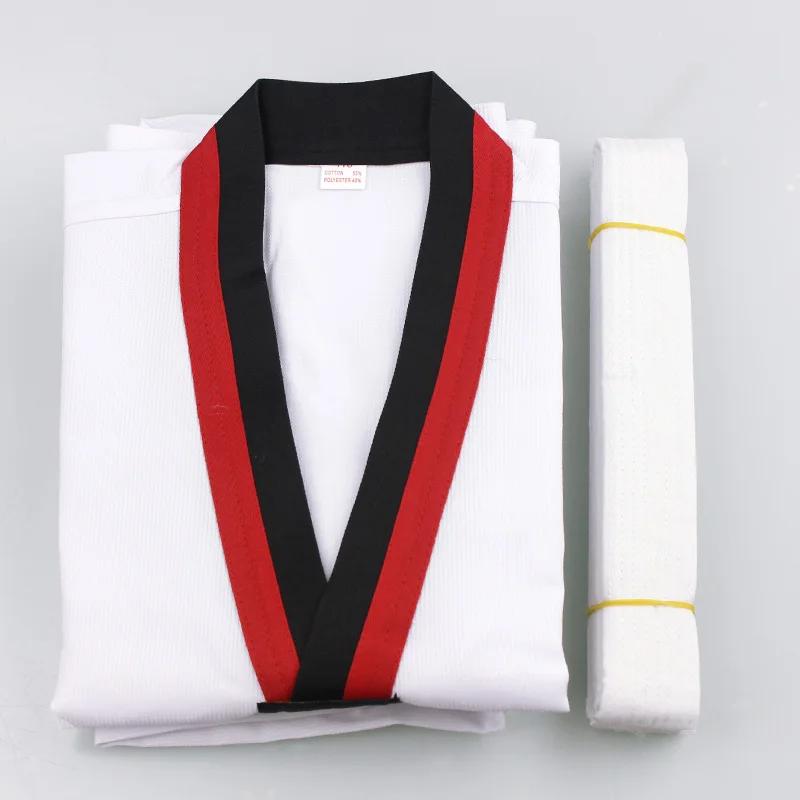 Costume TKD taekwondo karaté judo blanc unisexe enfants adultes 2022