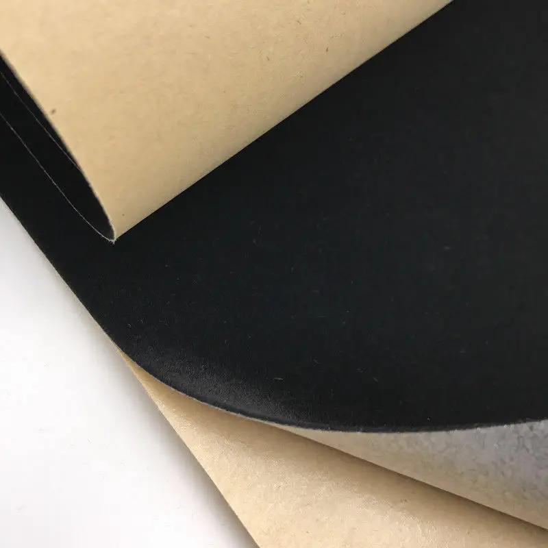 Doublure floquée en velours auto-adhésive, feuilles adhésives en tissu feutré pour l'art et l'artisa